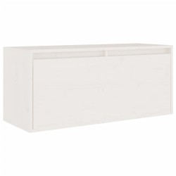 Meubles TV 8 pcs Blanc Bois massif de pin 