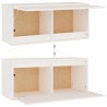 Meubles TV 8 pcs Blanc Bois massif de pin 