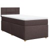 Sommier à lattes de lit avec matelas Marron foncé 90x200 cm 