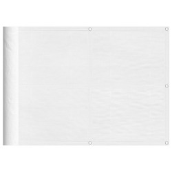 Écran de balcon blanc 75x700 cm 100% polyester oxford 