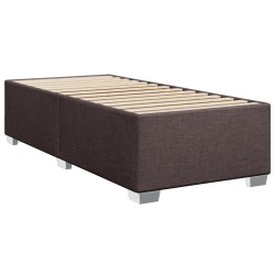 Sommier à lattes de lit avec matelas Marron foncé 90x190 cm 