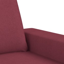 Ensemble de canapés 2 pcs rouge bordeaux tissu 