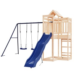 Aire de jeux d'extérieur bois de pin massif 