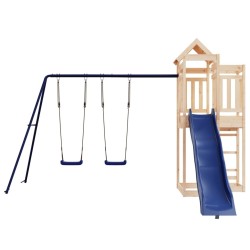 Aire de jeux d'extérieur bois de pin massif 