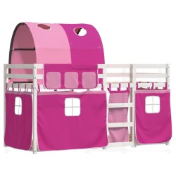 Lit superposé sans matelas 90x190 cm bois de pin massif 