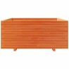 Jardinière cire marron 110x110x49,5 cm bois de pin massif 