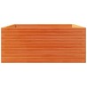 Jardinière cire marron 110x110x49,5 cm bois de pin massif 