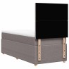 Sommier à lattes de lit avec matelas Taupe 90x200 cm Tissu 