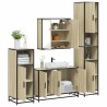Ensemble de meubles de salle de bain 4 pcs chêne sonoma 