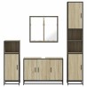 Ensemble de meubles de salle de bain 4 pcs chêne sonoma 