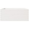 Jardinière blanc 110x110x49,5 cm bois de pin massif 