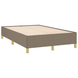 Sommier à lattes de lit avec matelas taupe 120x190 cm tissu 