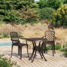 Ensemble de bistro 3 pcs Aluminium coulé Bronze 