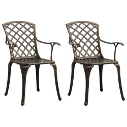 Ensemble de bistro 3 pcs Aluminium coulé Bronze 