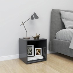 Meuble TV gris 37x35x37 cm bois d’ingénierie 