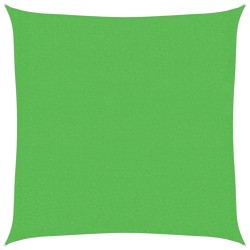 Voile d'ombrage 160 g/m² Vert clair 2,5x2,5 m PEHD 
