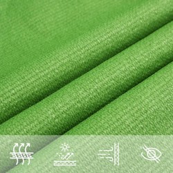 Voile d'ombrage 160 g/m² Vert clair 2,5x2,5 m PEHD 