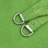Voile d'ombrage 160 g/m² Vert clair 2,5x2,5 m PEHD 