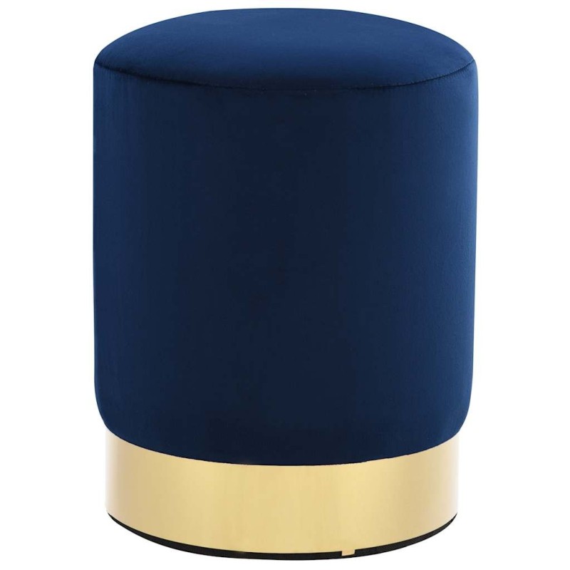 Tabouret Bleu et doré Velours Tabouret Bleu et doré Velours