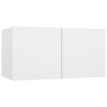 Ensemble de meubles TV 6 pcs Blanc Bois d'ingénierie 