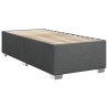 Sommier à lattes de lit avec matelas Gris foncé 80x200 cm Tissu 