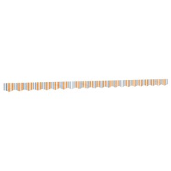 Tissu de remplacement de cantonnière d’auvent multicolore 5 m 