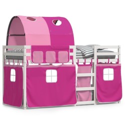 Lit superposé sans matelas 90x200 cm bois de pin massif 