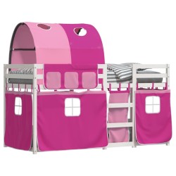 Lit superposé sans matelas 90x200 cm bois de pin massif 