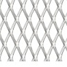 Panneau de grillage de jardin Acier inox 50x50 cm 30x17x2,5 mm 