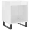 Table de chevet Blanc brillant 40x35x50 cm Bois d’ingénierie 