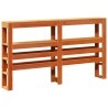 Cadre de lit sans matelas cire marron 120x200cm bois pin massif 