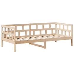 Ensemble de lit de jour avec toit 80x200 cm bois de pin massif 