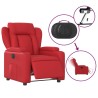 Fauteuil inclinable électrique Rouge Similicuir 