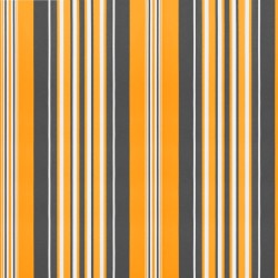 Tissu de remplacement de cantonnière d’auvent rayure jaune gris 