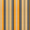 Tissu de remplacement de cantonnière d’auvent rayure jaune gris 