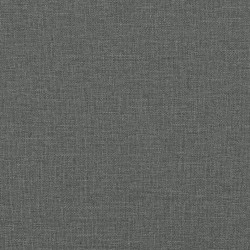 Canapé 3 places avec oreillers gris foncé 210 cm tissu 