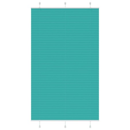 Store plissé vert pétrole 115x200cm largeur du tissu 114,4cm 