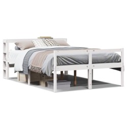 Lit pour personne âgée avec tête de lit sans matelas 160x200 cm 