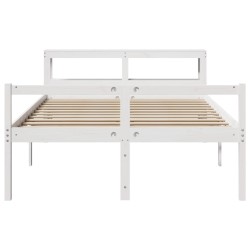 Lit pour personne âgée avec tête de lit sans matelas 160x200 cm 