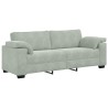 Canapé à 3 places gris clair 178 cm Velours 
