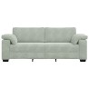 Canapé à 3 places gris clair 178 cm Velours 