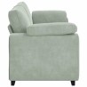 Canapé à 3 places gris clair 178 cm Velours 