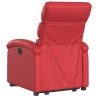 Fauteuil inclinable de massage Rouge Similicuir 