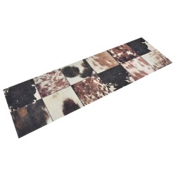 Tapis de cuisine lavable impression peau d'animal 60x180 cm 
