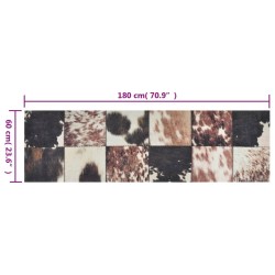 Tapis de cuisine lavable impression peau d'animal 60x180 cm 