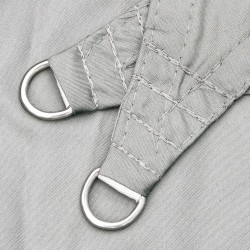 Voile d'ombrage gris clair 2x2 m 100% polyester oxford 