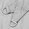 Voile d'ombrage gris clair 2x2 m 100% polyester oxford 