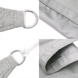 Voile d'ombrage gris clair 2x2 m 100% polyester oxford 