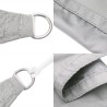 Voile d'ombrage gris clair 2x2 m 100% polyester oxford 
