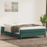 Sommier à lattes de lit et matelas vert foncé 160x210cm velours 